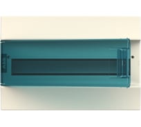 Настенный бокс ABB Mistral41, 18М, зеленая дверь, без клемм, белый 1SPE007717F0820