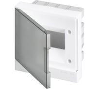 Бокс в нишу ABB, 12М, белая дверь, Basic E, с клеммами 1SZR004002A1104