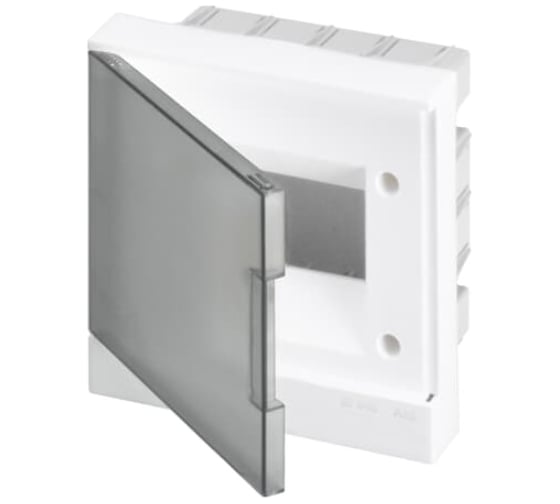 Бокс в нишу ABB, 12М, белая дверь, Basic E, с клеммами 1SZR004002A1104