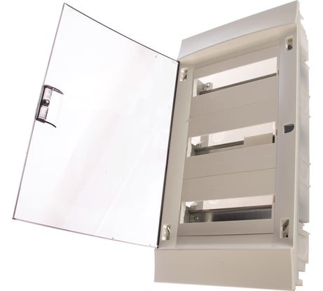 Распределительный встраиваемый щит ABB пластиковый, прозрачная дверь 1SLM004101A2207