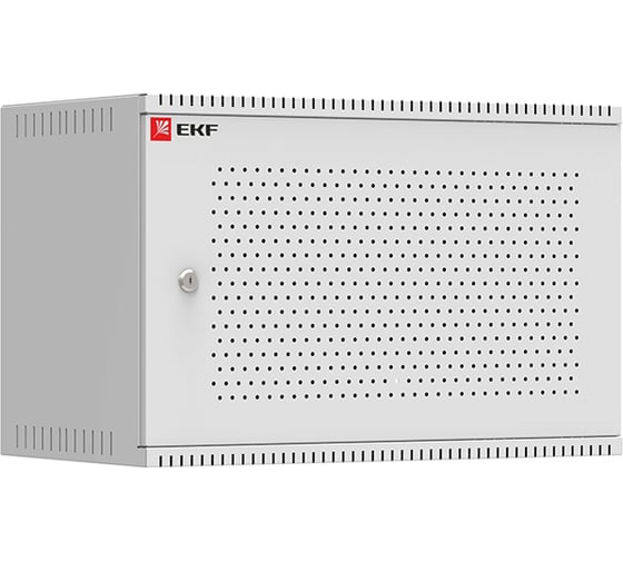 Телекоммуникационный настенный шкаф EKF PROxima, 6U, 600х450, дверь перфорированная, Astra ITB6P450