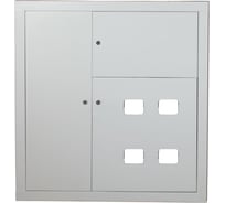 Этажный щит EKF ЩЭ, 4 квартиры, слаботочный отсек слева, IP31, PROxima SQmb10-v-4z