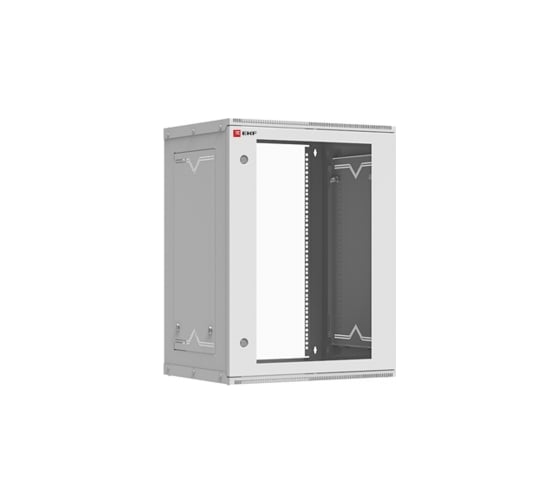 Шкаф EKF, телекоммуникационный, настенный, 15U, 600х350 мм, дверь стекло, серия Astra, PROxima, SQ ITB15G350D
