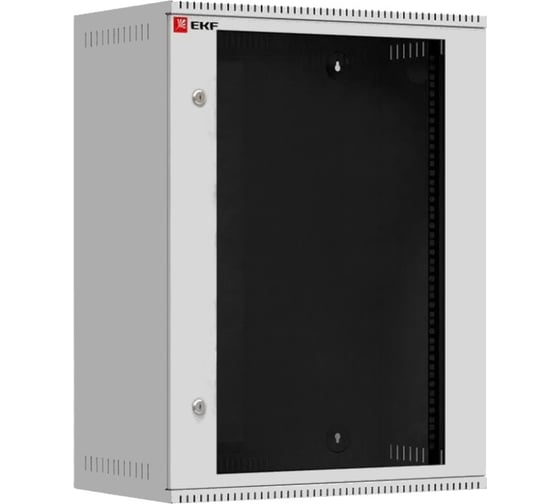 Телекоммуникационный настенный шкаф EKF 15U 600х350 дверь стекло, Astra серия PROxima ITB15G350