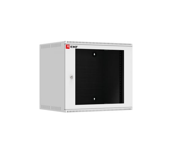 Шкаф EKF, телекоммуникационный, настенный, 9U, 600х450 мм, дверь, стекло, серия Astra, PROxima, SQ ITB9G450