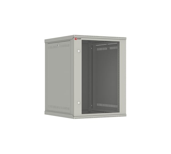 Шкаф EKF, телекоммуникационный, настенный, 15U, 600х650 мм, дверь, стекло, серия Astra E, PROxima, SQ ITB15G650DE 1
