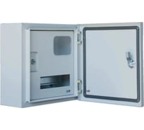 Корпус щита учета Авента ЩУ 1фз с внутренней дверью +9 модулей IP54 (300x300x150) металл 0,8 mk1-5-54-9