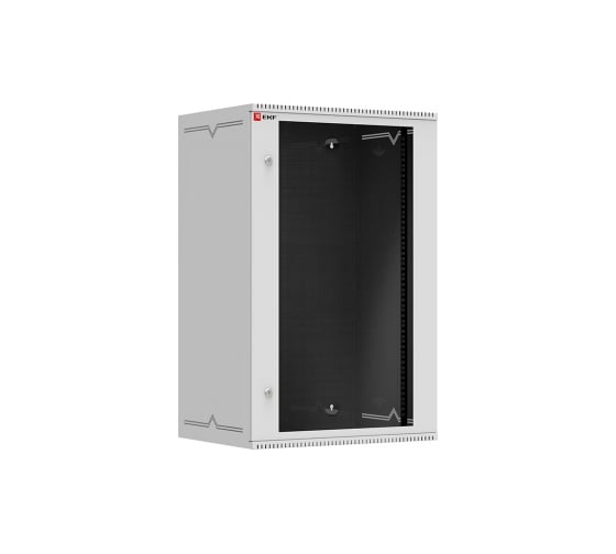Шкаф EKF, телекоммуникационный, настенный, 18U, 600х450 мм, стеклянная дверь, серия Astra, PROxima, SQ ITB18G450 1