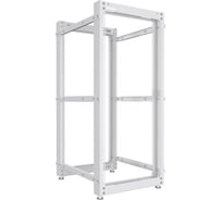 Стойка серверная NTSS OR двухрамная 24U, 600-1000мм, комплект ножек, серый RAL 7035 NTSS-2POR24U/600-1000