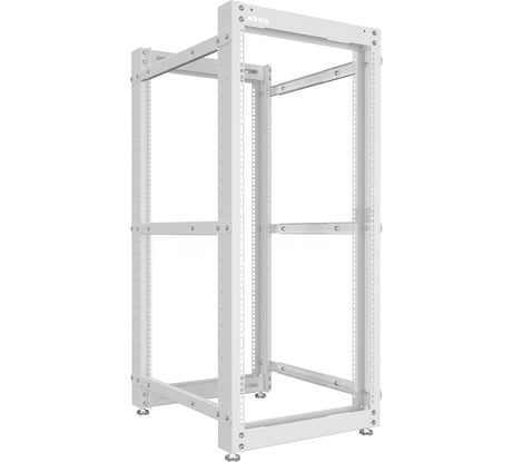 Стойка серверная NTSS OR двухрамная 24U, 600-1000мм, комплект ножек, серый RAL 7035 NTSS-2POR24U/600-1000
