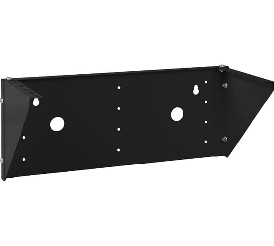 Настенный вертикальный кронштейн Cabeus 19" 4U, цвет черный NC-4U-V-BK 1