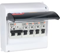 Распределительный щит с автоматами навесной НКУ ООО "Центр Энергии" ЩР40А UNK-06 (1х2С40, 2х1С16,1х1С25) 00-00005562