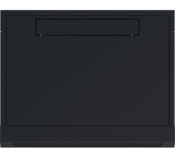 Шкаф настенный телекоммуникационный NTSS W 9U 600x600x500мм, 2 профиля 19, дверь стеклянная, боковые стенки съемные, задняя стенка, разобранный, черный RAL 9005 NTSS-W9U6060GS-BL