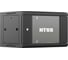 Шкаф настенный телекоммуникационный NTSS W 9U 600x600x500мм, 2 профиля 19, дверь стеклянная, боковые стенки съемные, задняя стенка, разобранный, черный RAL 9005 NTSS-W9U6060GS-BL 1