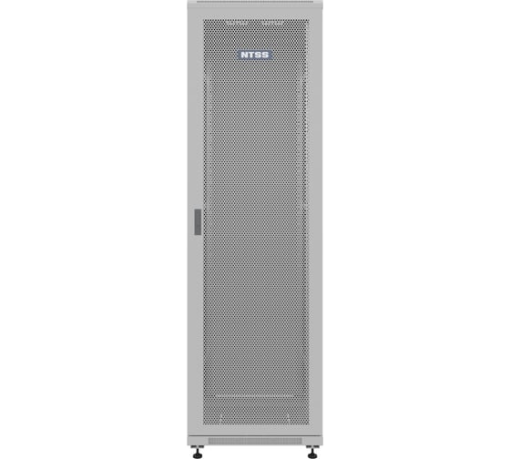 Шкаф напольный универсальный серверный NTSS R 22U 600x800мм, 4 профиля 19, двери перфорированная и сплошная металл, боковые стенки съемные, регулируемые опоры, разобранный, серый RAL 7035 NTSS-R22U6080PD