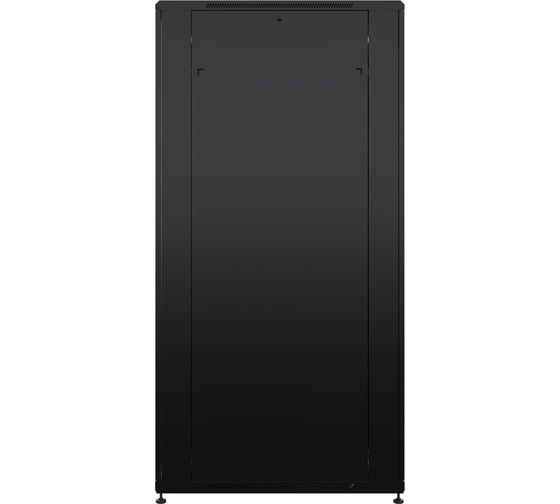 Шкаф напольный универсальный серверный NTSS R 42U 800x1000мм, 4 профиля 19, двери стекло и сплошная металл, боковые стенки съемные, регулируемые опоры, разобранный, черный RAL 9005 NTSS-R42U80100GS-BL