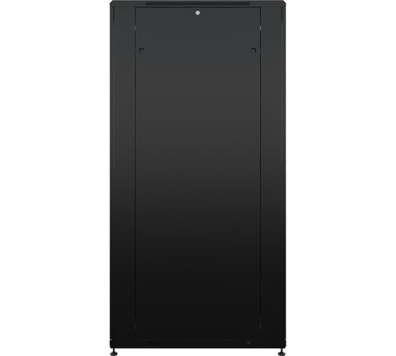 Шкаф напольный универсальный серверный NTSS R 42U 600x1000мм, 4 профиля 19, двери перфорированная и перфорированная двухстворчатая, боковые стенки съемные, регулируемые опоры, разобранный, черный RAL 9005 NTSS-R42U60100PD/PDD-BL