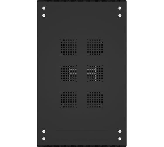 Шкаф напольный универсальный серверный NTSS R 42U 600x1000мм, 4 профиля 19, двери перфорированная и перфорированная двухстворчатая, боковые стенки съемные, регулируемые опоры, разобранный, черный RAL 9005 NTSS-R42U60100PD/PDD-BL