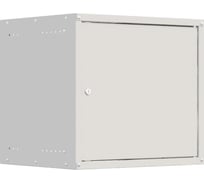 Шкаф настенный телекоммуникационный NTSS LIME 9U 550x450x500мм, 2 профиля 19, дверь сплошная металл, боковые стенки несъемные, разобранный, серый RAL 7035 NTSS-WL9U5545FD