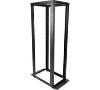 Серверная открытая стойка ЦМО 19, 42U, глубина 1000мм, двухрамная, чёрный СТК-С-42.2.1000-9005