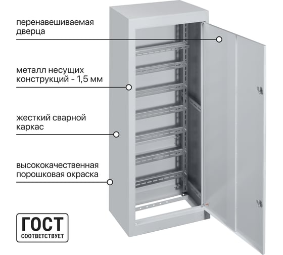 Корпус TDM ELECTRIC ШРС-2, IP31, 1600х500х300 SQ0905-0126