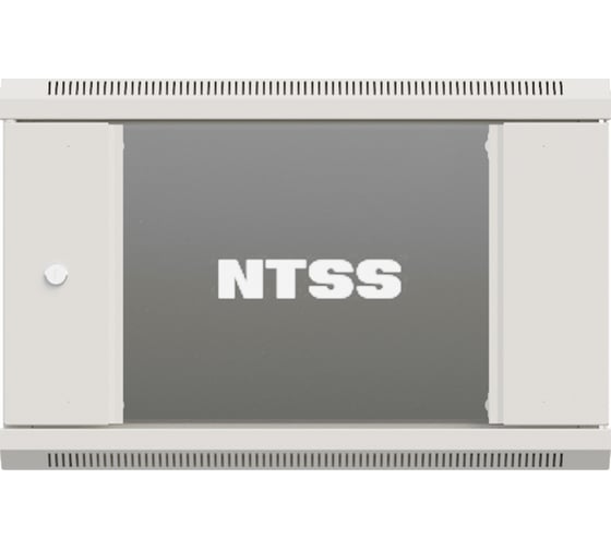 Шкаф настенный телекоммуникационный NTSS W 18U 600x600x964мм, 2 профиля 19, дверь стеклянная, боковые стенки съемные, задняя стенка, разобранный, серый RAL 7035 NTSS-W18U6060GS