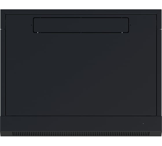 Шкаф настенный телекоммуникационный NTSS W 6U 600x450x370мм, 2 профиля 19, дверь стеклянная, боковые стенки съемные, задняя стенка, разобранный, черный RAL 9005 NTSS-W6U6045GS-BL
