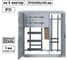 Корпус этажного щита TDM, 6 квартир, 1010х950х160 мм SQ 0905-8809 4