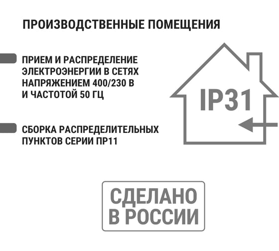 Корпус TDM ПР-1, 900х400х165 мм, IP31 SQ 0905-0701