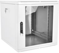 Телекоммуникационный настенный шкаф ЦМО 19", 15U, дверь стекло, разборный, серый ШРН-М-15.650
