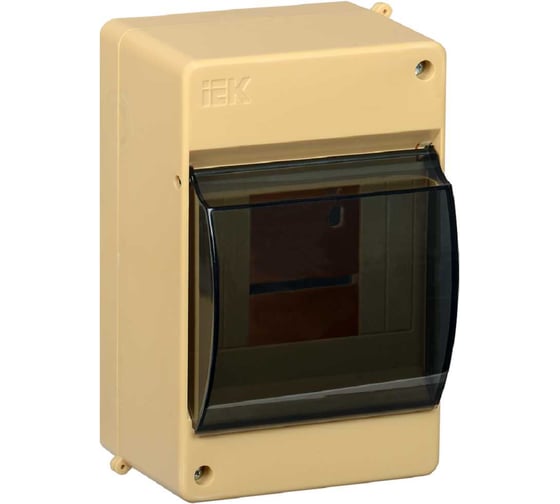 Бокс IEK с прозрачной крышкой КМПн 2/4 для 4-х автоматических выключателей Сосна MKP42-N-04-30-12-S