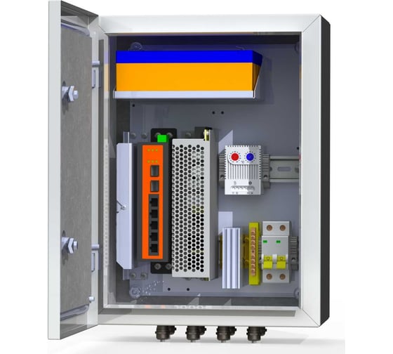 Коммутационный термошкаф MASTERMANN 6УТП 4КУ ГЗ 300х400х210 мм IP 66 00-00015645