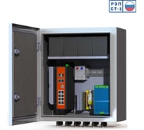 Коммутационный термошкаф MASTERMANN 8 УТП 8КУ ГЗ АКБ 7А 350х400х210 мм IP 66 00-00015661