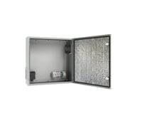 Уличный термошкаф с обогревом и вентиляцией АМАДОН внешние габариты, мм: Ш600 х В600 х Г210. ТШВ132-60.60.21-ST