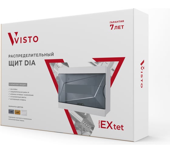 Щит распределительный Visto EXtet DIA-12V-PWW встраиваемый, 1 шт 521404326