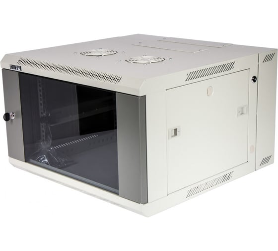 Шкаф настенный 3-секционный TWT 15U 600x600, стеклянная дверь, I TWT-CBW3-15U-6x6 1