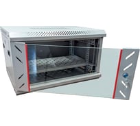 Шкаф телекоммуникационный "КОМПАНИЯ ФОРТОН" 6U, 600*450*350, 0.6mm, Grey 6U600450350G