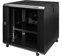 Шкаф телекоммуникационный "КОМПАНИЯ ФОРТОН" 12U, 530*400*600, 0.6mm, Black 12U530400600B