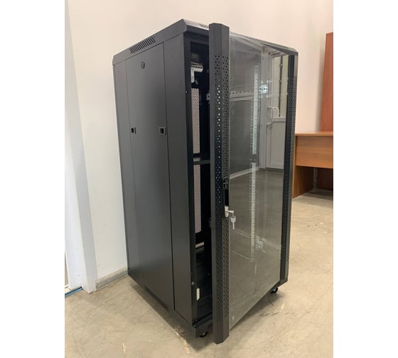 Шкаф телекоммуникационный "КОМПАНИЯ ФОРТОН" 22U/24U, 600*600*1200, 0.6mm, Black 22U6006001200B