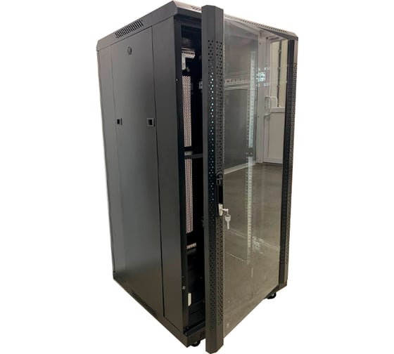 Шкаф телекоммуникационный "КОМПАНИЯ ФОРТОН" 22U/24U, 600*600*1200, 0.6mm, Black 22U6006001200B 1