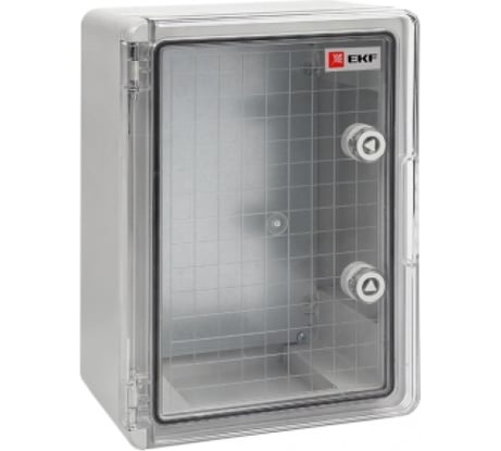 Щит с монтажной платой EKF PROxima пластиковый, прозрачная дверь, 400х300х170мм, IP65 PBT65MP003