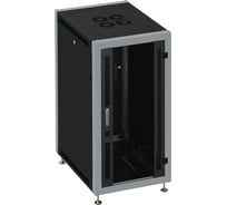 Монтажный напольный шкаф SYSMATRIX, 15U 600х600х800 передняя дверь-стекло, задняя сплошная SL 6615.912