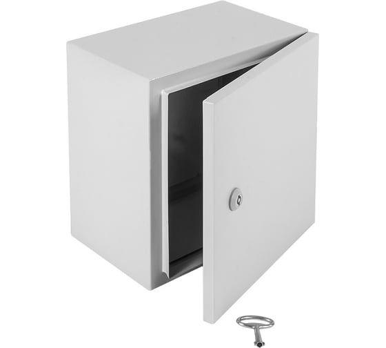 Электротехнический настенный шкаф ELBOX сплошная металлическая дверь EMW-800.600.300-1-IP66