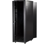 Шкаф 19" TWT Business, 47U 600x800, черный, передняя дверь стекло TWT-CBB-47U-6x8-G1