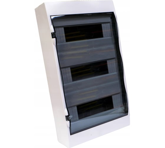 Навесной корпус Systeme Electric ( Schneider Electric) City9 Box с прозрачной дверцей 3ряд/36мод (ранее MIP12312S) EZ9E312S2SRU
