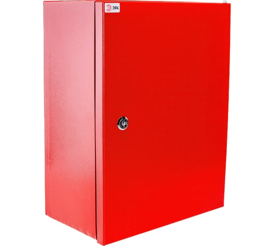 Щит с монтажной панелью ЭРА SIMPLE КРАСНЫЙ ЩМПг-04 IP54, 400х300х175, Б0047702