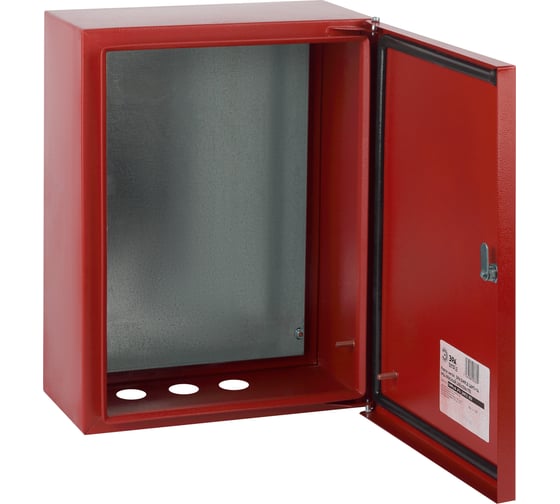 Щит с монтажной панелью ЭРА SIMPLE КРАСНЫЙ ЩМПг-04 IP54, 400х300х175, Б0047702