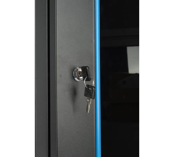 Настенный шкаф Hyperline TDC-9U-GR-RAL9004 10'', 9U, 480x370x300, установочный размер, 254 мм, со стеклянной дверью, открывающиеся стенки, возможность установки вентилятора