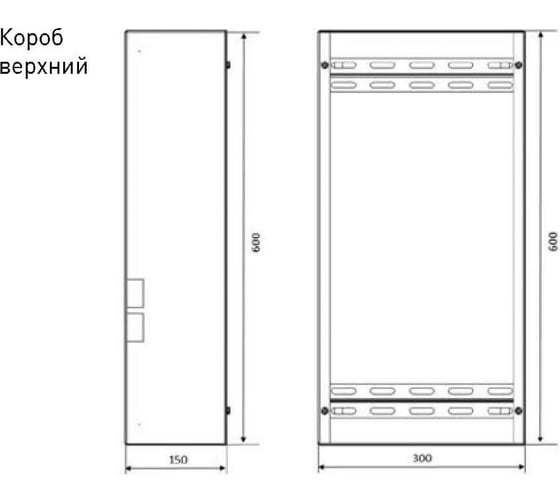 Верхний короб EKF для КСС/КЭТ Basic uerm-kor-600