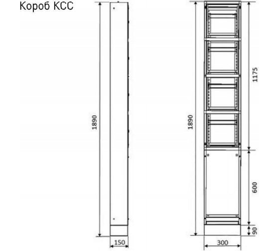 Короб EKF КСС Basic uerm-kss-1890